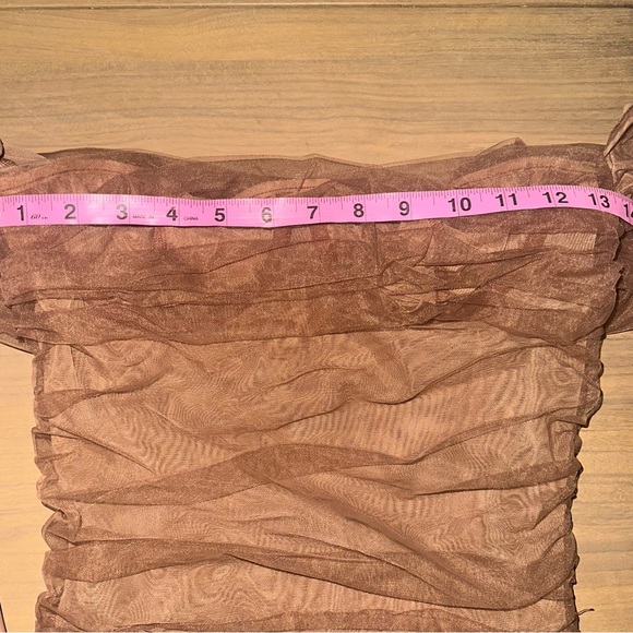 House of CB ANAIS Tulle Off-Shoulder Dress, S - Picture 10 of 10